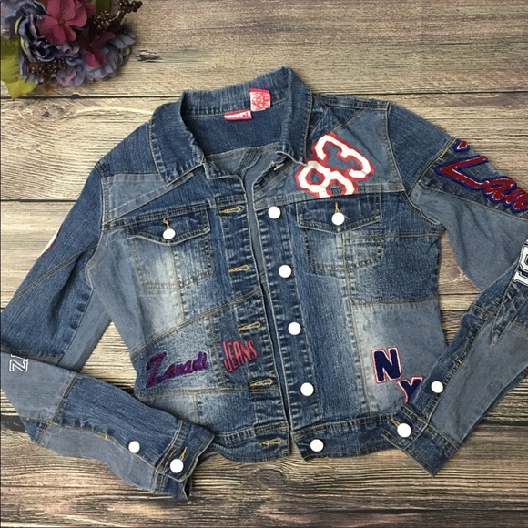 Zana Di Jackets & Blazers - Retro 90's patchwork Jeans Jacket patches